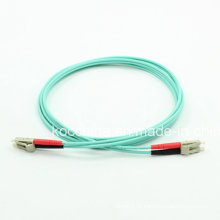 LC Duplex Om3 Aqua Fibra Óptica Cable Patchcord